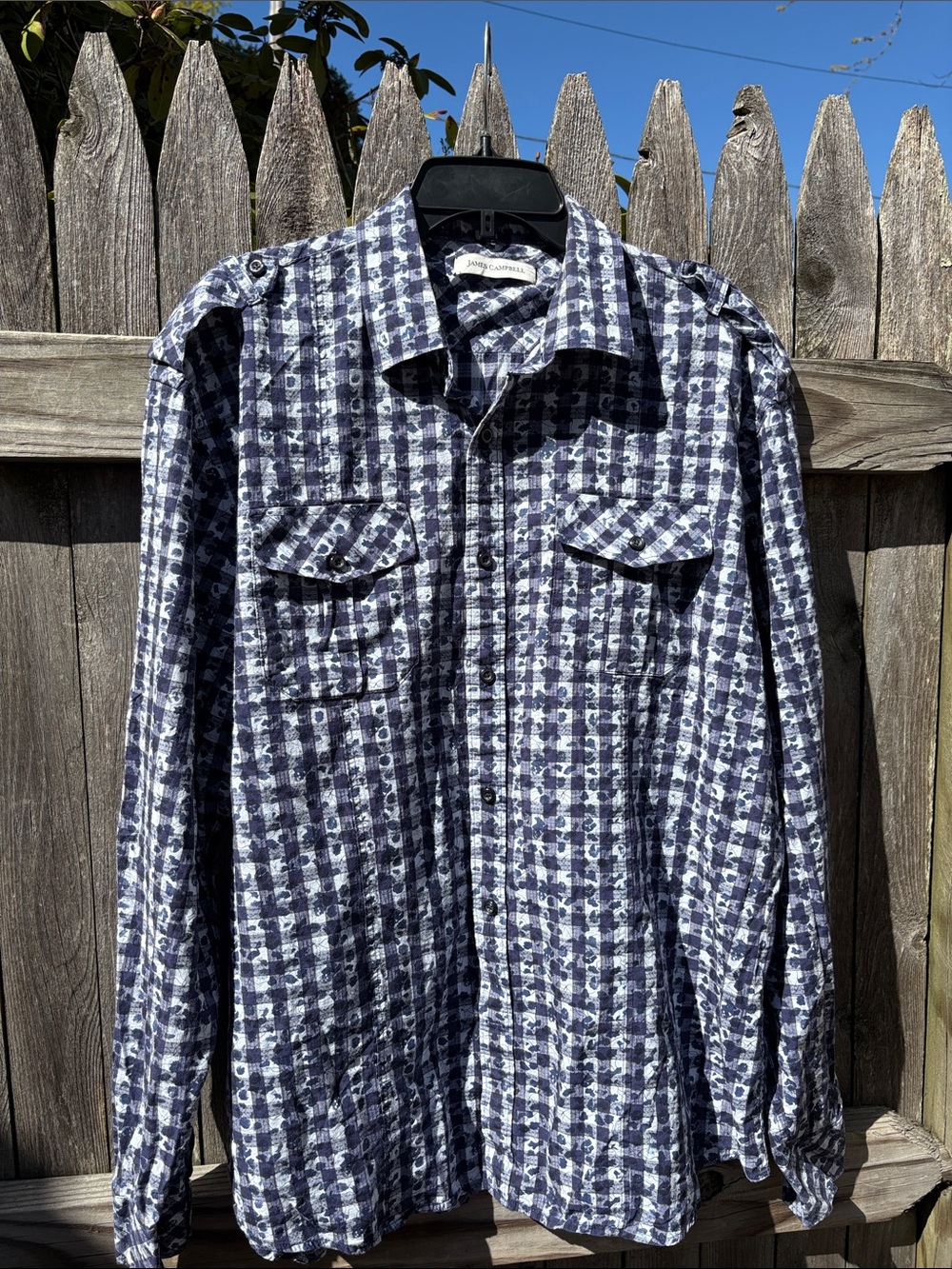 James Campbell XL cotton dress shirt.